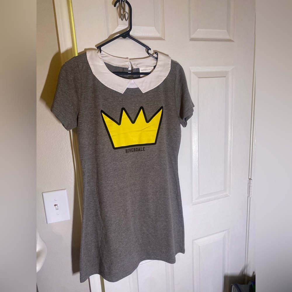 Riverdale Gray Dress with Yellow Crown